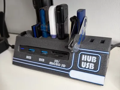 USB hub Dock – Pendrive and SD Organizer
