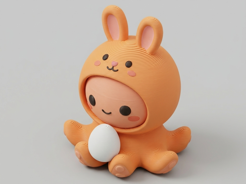 Easter octopus Character