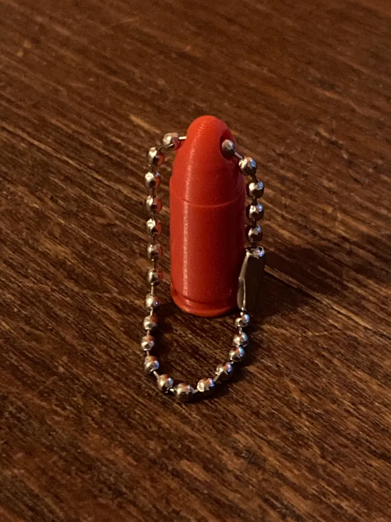 9mm Bullet Keychain