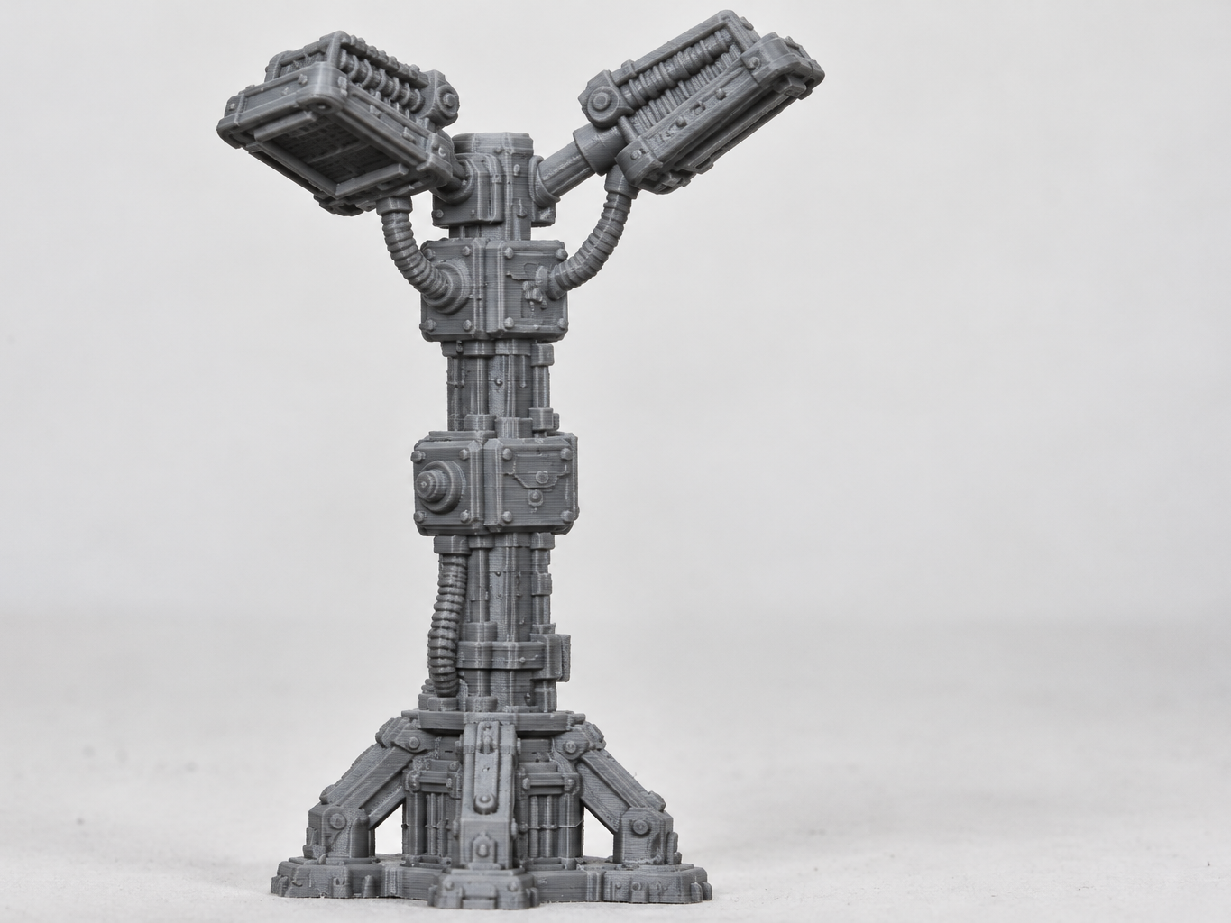 scifi city lamp post 40mm tall 3D model