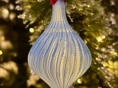 Christmas Spiral Bauble Ornament