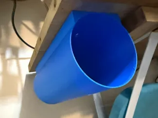 under shelf storage tube (zip tie tube)