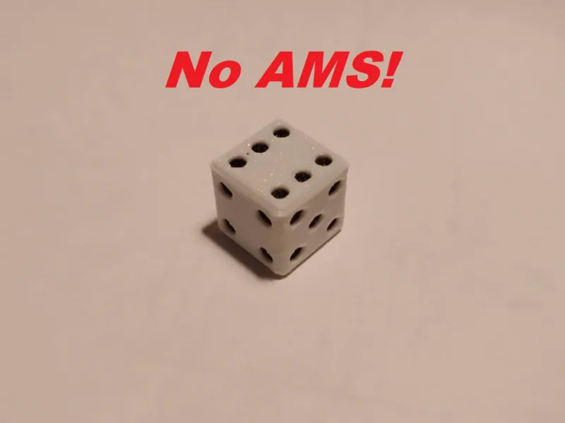 6 sided die multicolor (No AMS!)