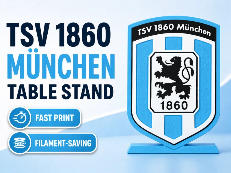 TSV 1860 München Tischständer Fan Deko