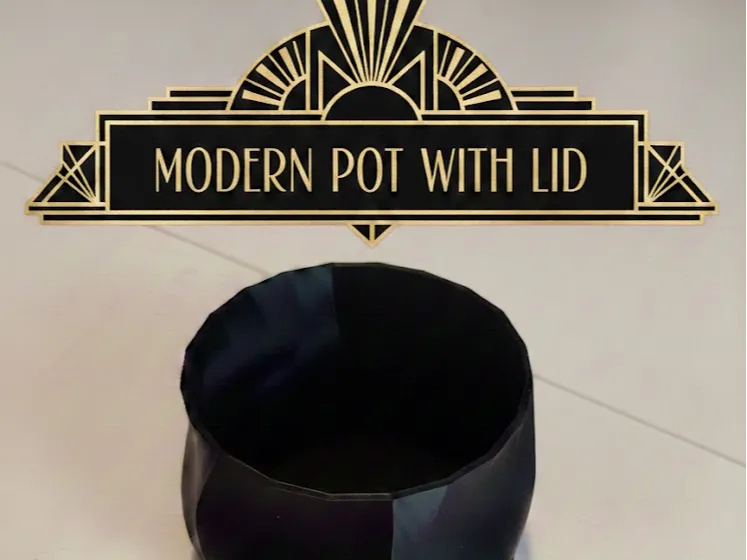 Modern Vase With lid