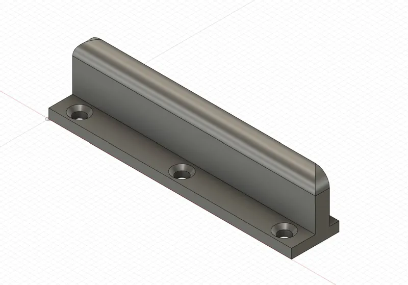 Push lock bracket angle