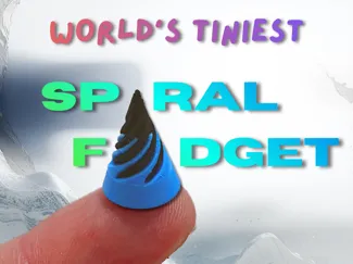 world's tiniest spiral fidget