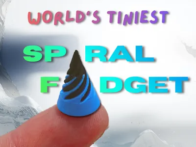 world's tiniest spiral fidget