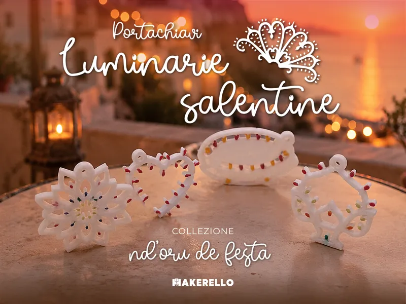 Portachiavi Luminarie Salentine -"nd'oru de festa"