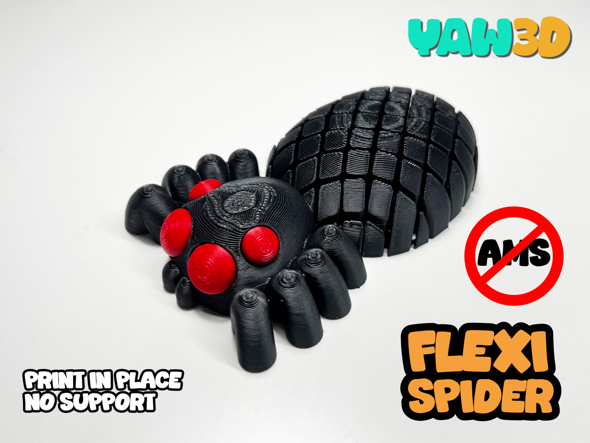 Miniatura 1 do modelo 3D Flexi Spider Fidget