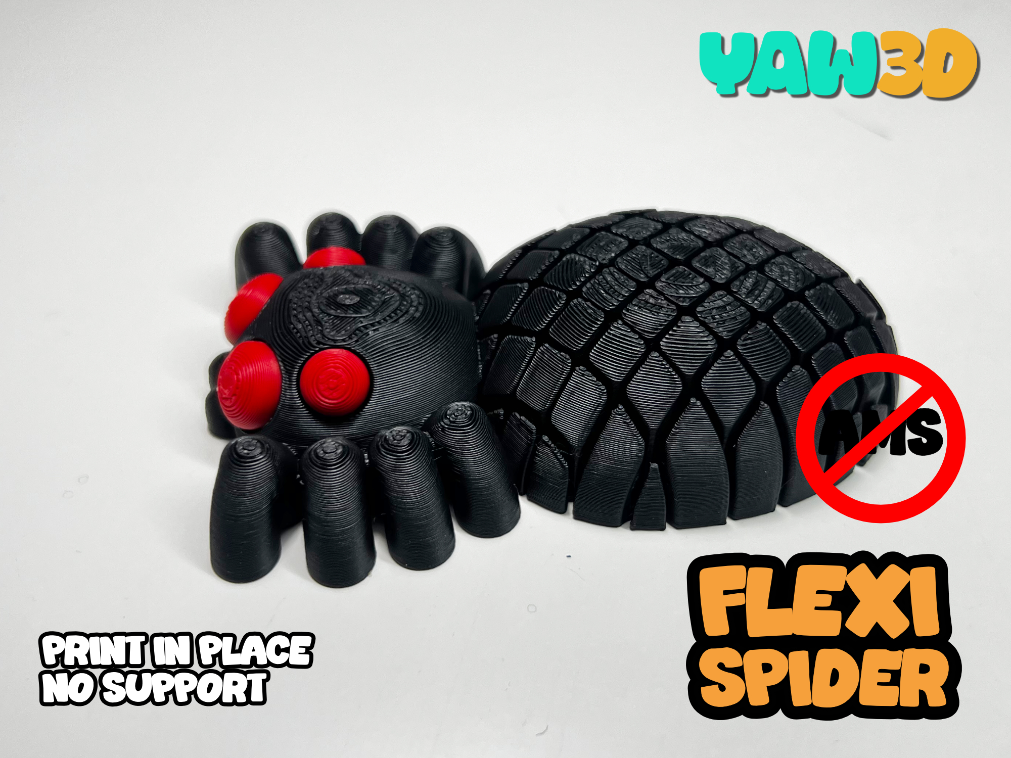 Miniatura 2 do modelo 3D Flexi Spider Fidget