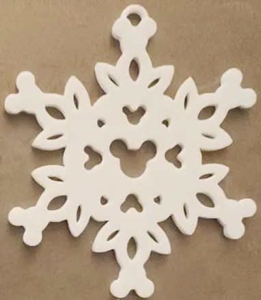 Mickey Mouse Snowflake Ornament