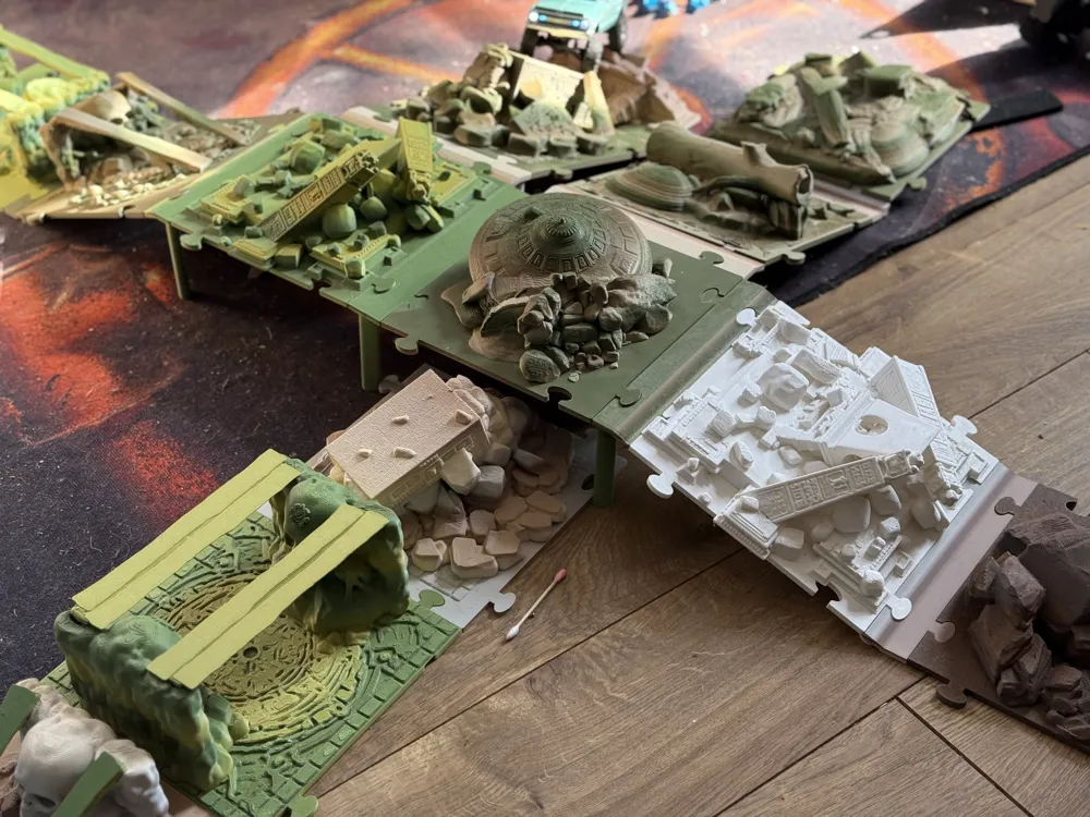 Raised Platform V2 - Crawler Tiles - Free 3D Print Model - MakerWorld
