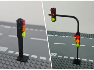 Ampel mit Ausleger für LEGOs & andere Noppensteine