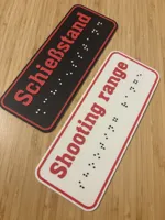 Shooting Range Sign – 3 Colors, AMS-Ready, No Support