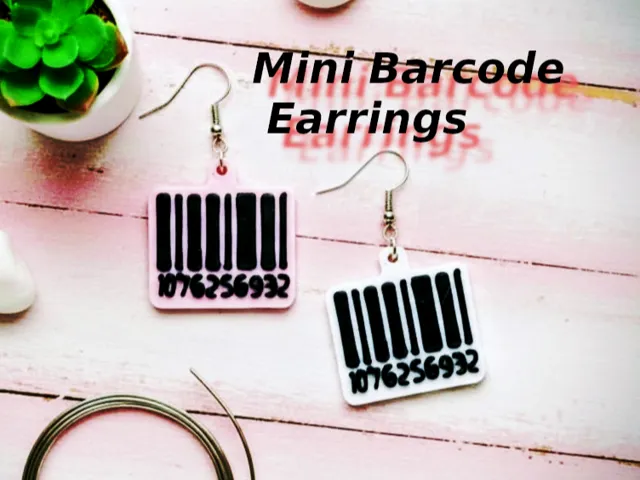 Mini Barcode Earrings