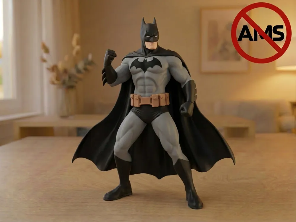 Accesorio para impresora 3D: Batman – Figurine (AMS + No AMS Versions). Referencia del modelo original.