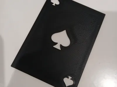 Ace of Spades Throwing Card