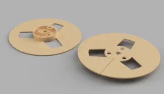 Reel-to-reel audio tape spool