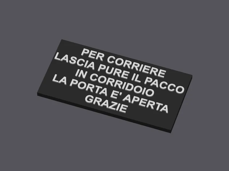 Courier Sign - Customizable with Fusion360