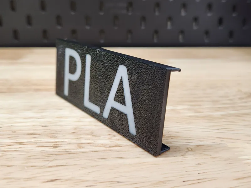 Large and Small Ikea Kallax shelf labels