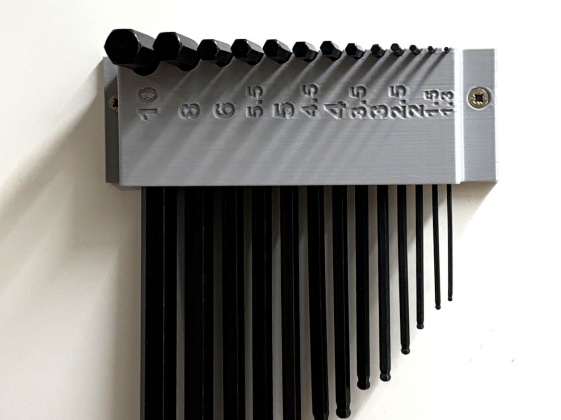 Hex Allen Wrench Holder Metric