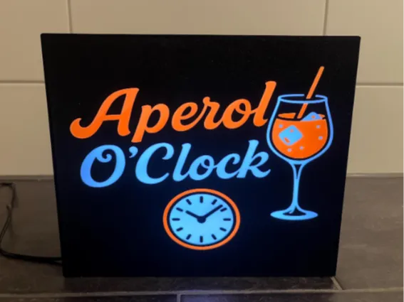 Lichtbox Aperol 