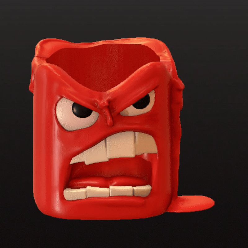 Angry Candle holder
