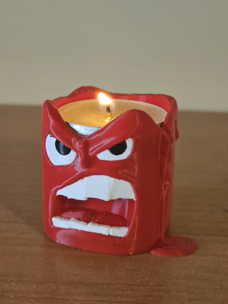 Angry Candle holder by davideantonelloMakerWorld: Download Free 3D Models