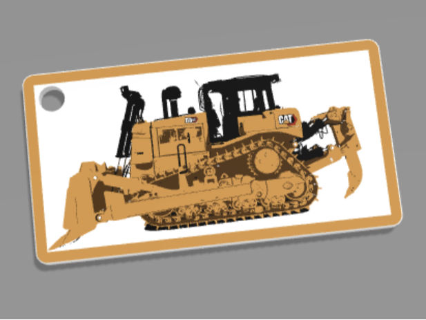 CAT D8GC DOZER KEYCHAIN