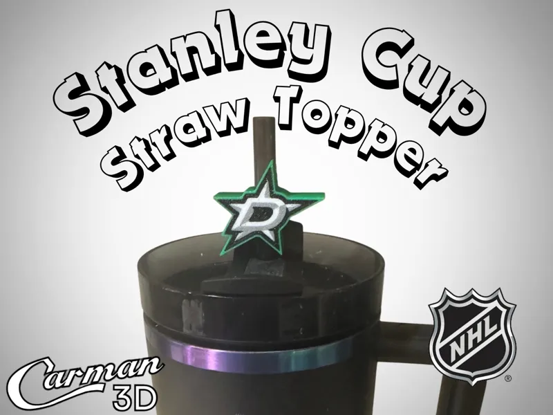 Dallas Stars Stanley Cup Straw Topper