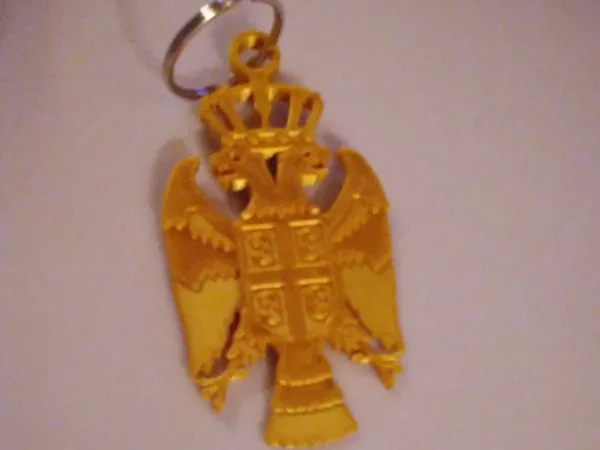 Porte-clés aigle bicéphale serbe (Srpski Grb)