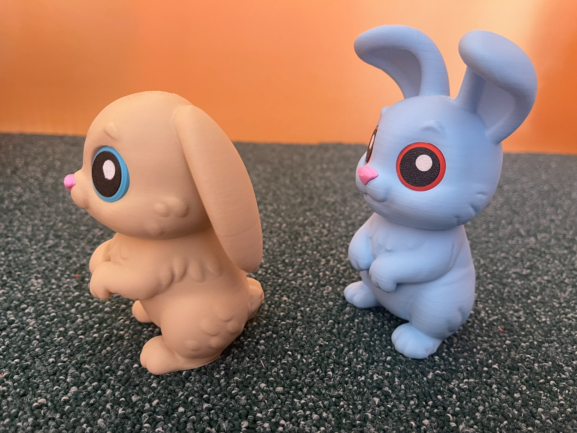Cute Bunny Duo – BUTTON & FLOP - NoAMS!