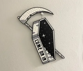 Coffin Wall Art - Come on in
