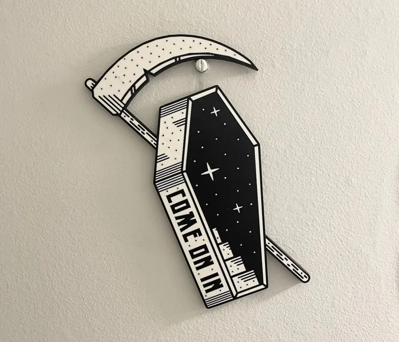 Coffin Wall Art - Come on in