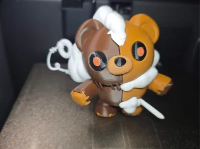 Zombie Cuddle Bear Eggy Party Spooky Treasure Hunt Team (Multi-part Multi-color) (White Model)