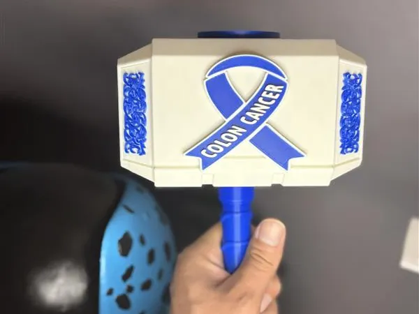 Colon cancer awareness hammer