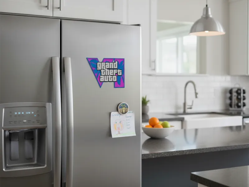 GTA 6 Fridge Magnet Vice City 3D Print STL