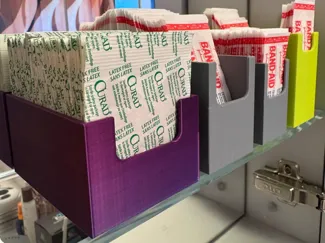 Individual BandAid Holders, Medicine cabinet depth