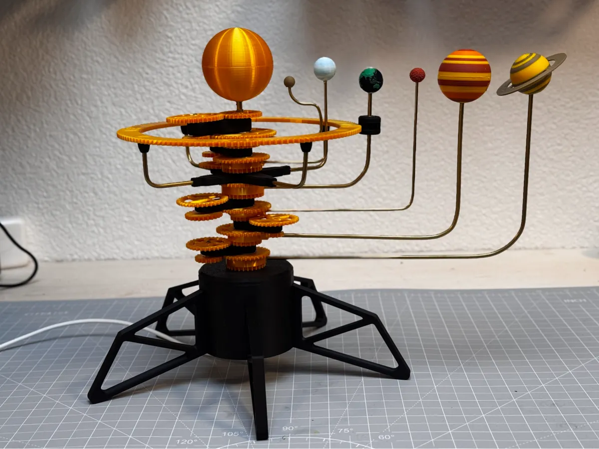 Solar System Model - Orrery (99.9% accuracy) - Free 3D Print Model ...
