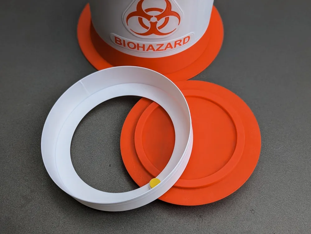 Biohazard Waste Disposal Container by blecheimer - MakerWorld
