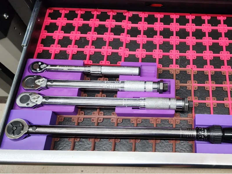 Gridfinity Large Torque Wrench Holder