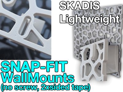 SKADIS Snap-Fit Wall Mount (for Light Weight)
