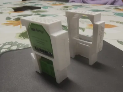 supporto barra din shelly dimmer gen3 + bypass