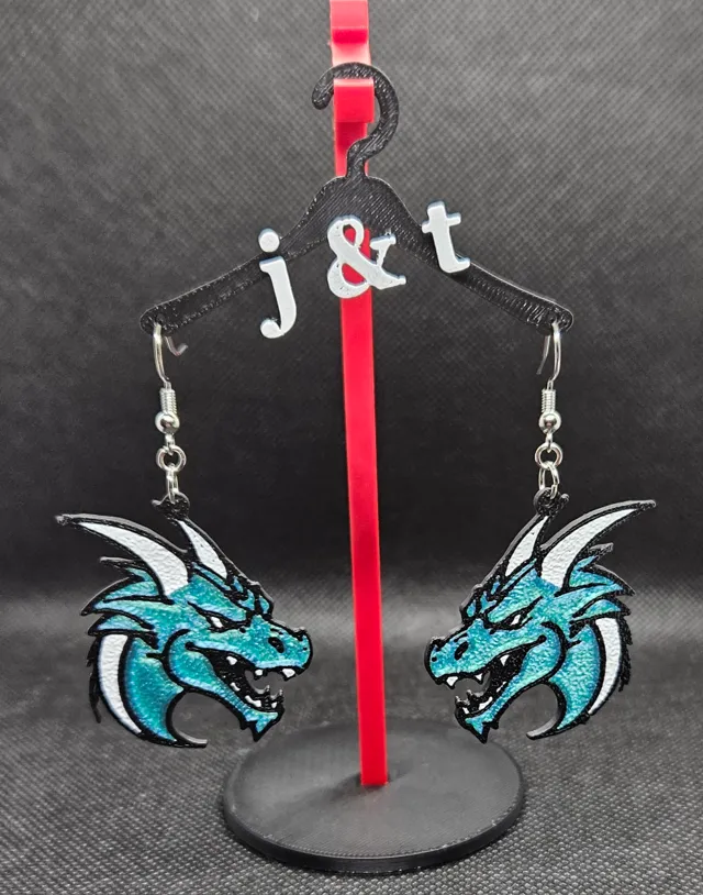 Dragon head2 earrings