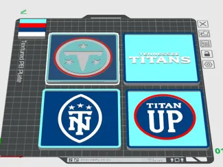 New Titan Logo Coaster Set