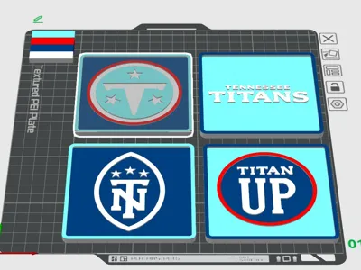 New Titan Logo Coaster Set