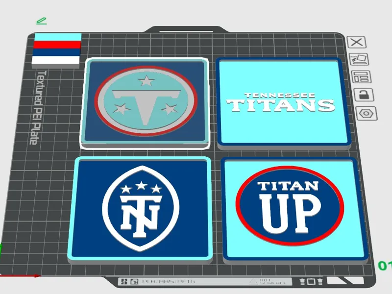 New Titan Logo Coaster Set