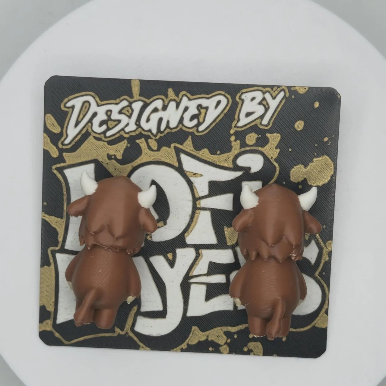 Highland Cow Chompers Earrings view 2