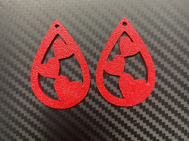 Heart earrings